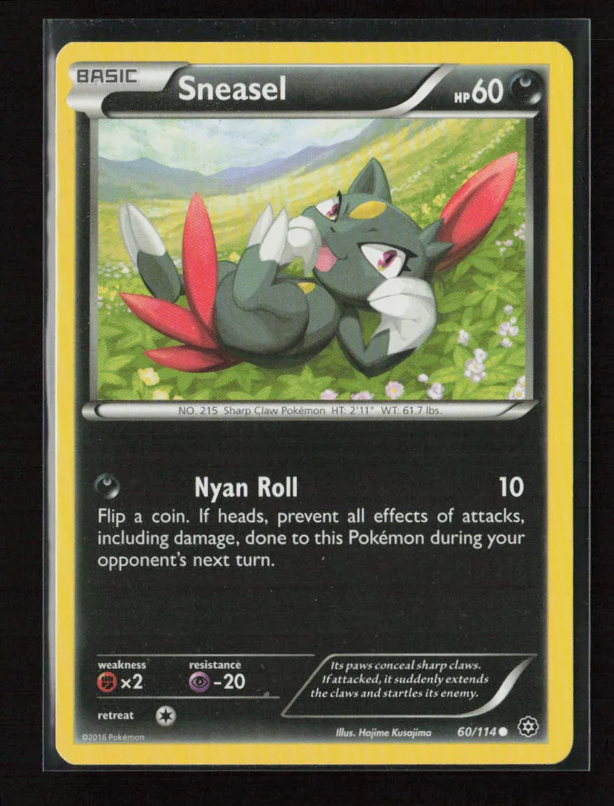 Sneasel Common XY - Steam Siege 60/114 NM - Kang's Collectibles