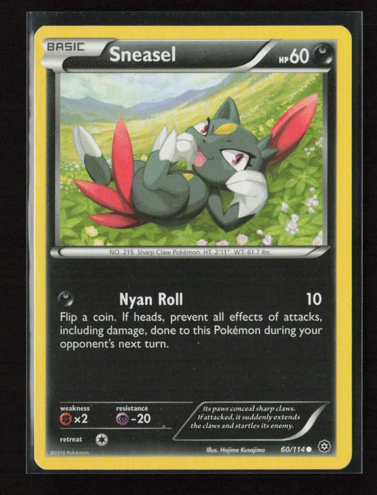 Sneasel Common XY - Steam Siege 60/114 NM - Kang's Collectibles