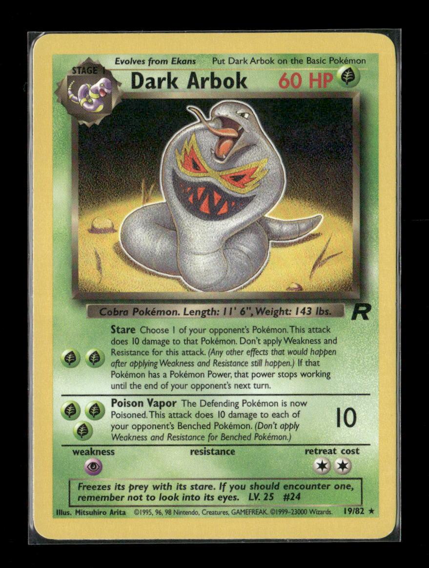 Dark Arbok (19) Rare Team Rocket 19/82 LP - Kang's Collectibles