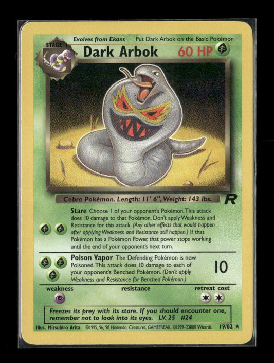 Dark Arbok (19) Rare Team Rocket 19/82 LP - Kang's Collectibles