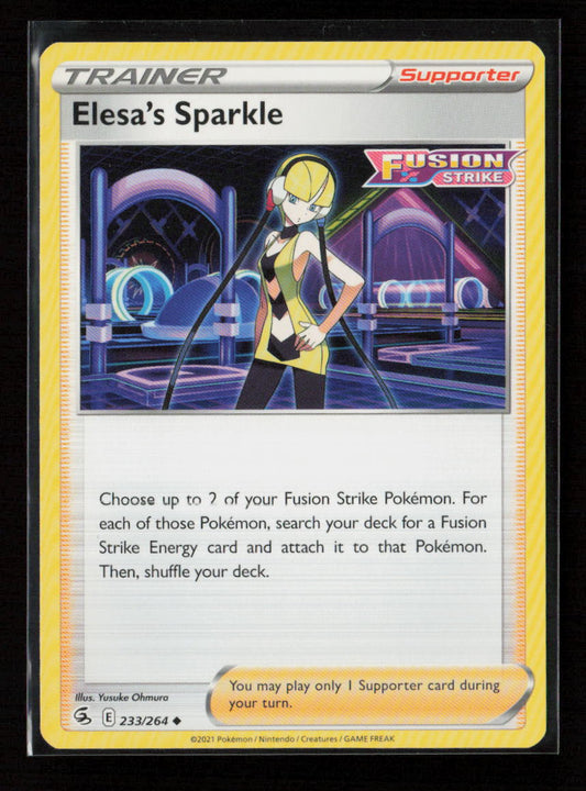 Elesa's Sparkle Uncommon SWSH08: Fusion Strike 233/264 LP