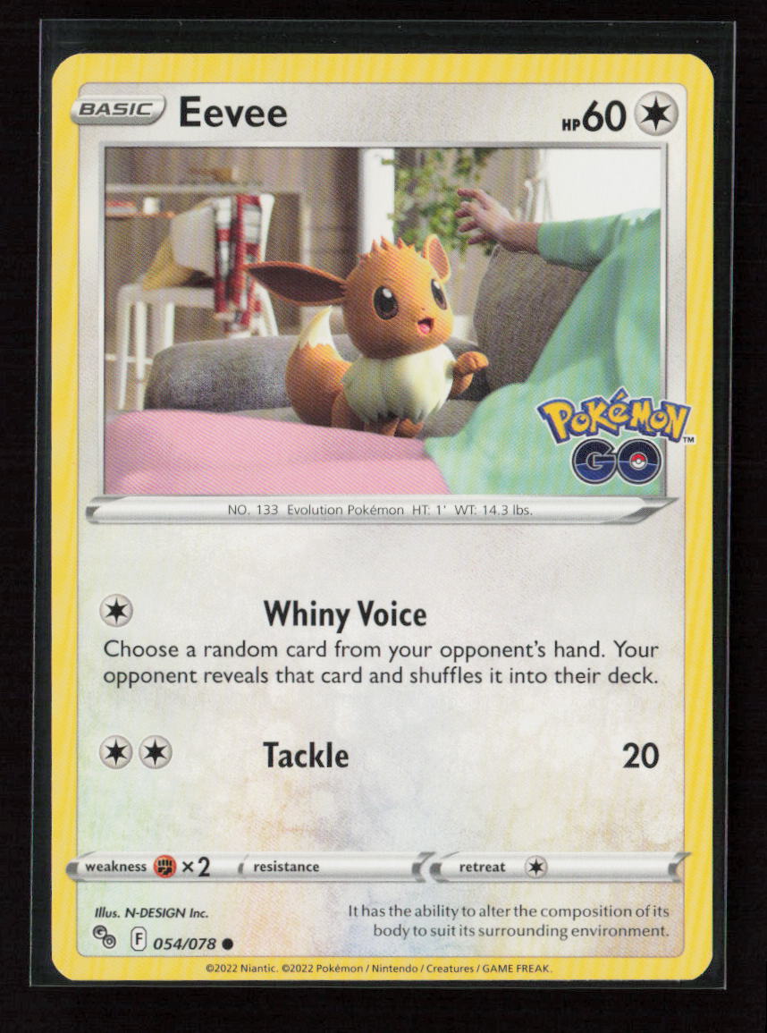 Eevee Common Pokemon GO 054/078 LP