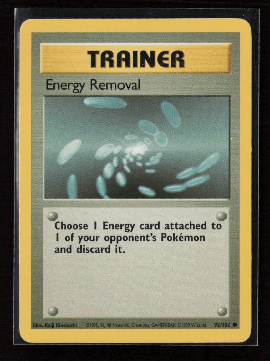 Energy Removal Common Base Set (Shadowless) 092/102 LP