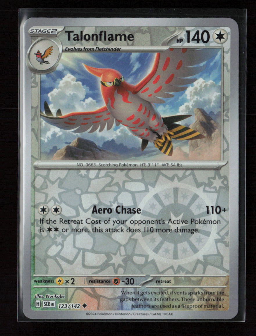 Talonflame Uncommon SV07: Stellar Crown 123/142 NM