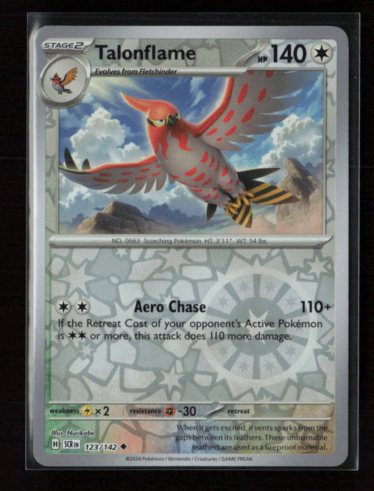 Talonflame Uncommon SV07: Stellar Crown 123/142 NM