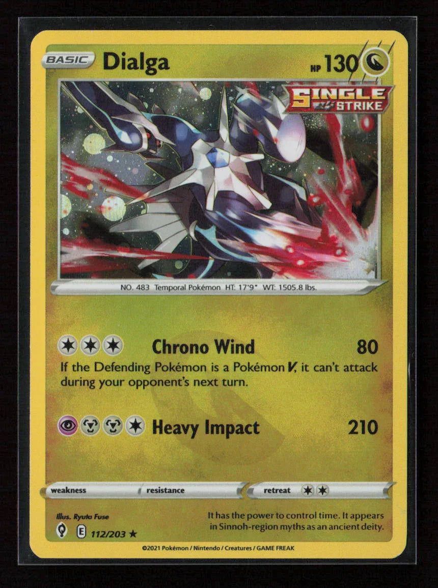 Dialga Holo Rare SWSH07: Evolving Skies 112/203 NM - Kang's Collectibles