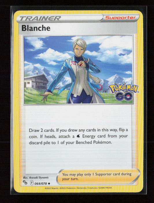 Blanche Uncommon Pokemon GO 064/078 NM
