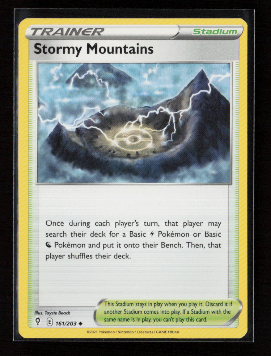 Stormy Mountains Uncommon SWSH07: Evolving Skies 161/203 LP