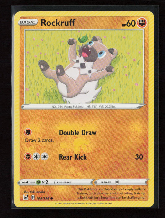 Rockruff Common SWSH11: Lost Origin 109/196 LP