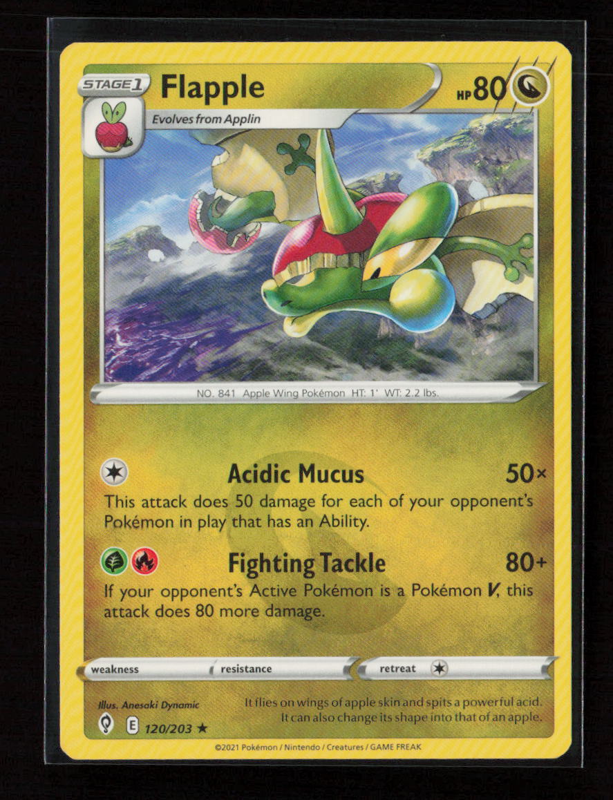 Flapple Rare SWSH07: Evolving Skies 120/203 LP