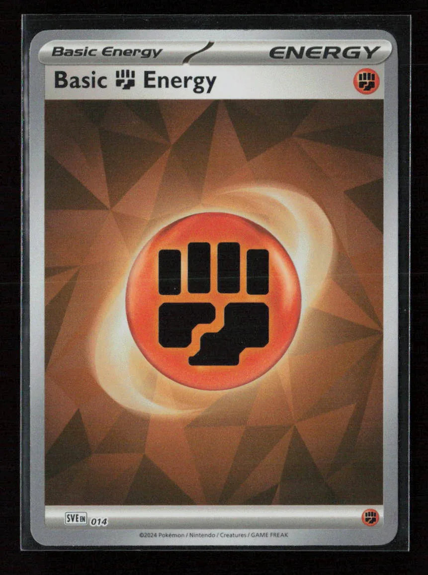 Basic Fighting Energy (Cracked Ice Holo) Common SVE: Scarlet & Violet Energies 014 NM - Kang's Collectibles