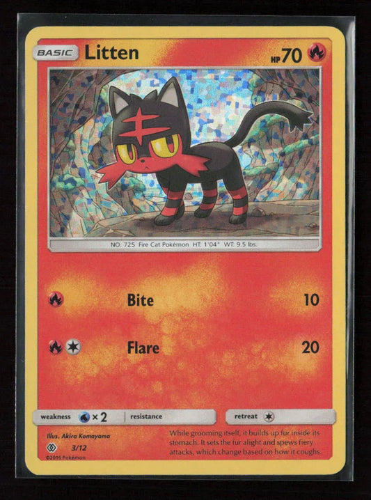 Litten - 3/12 Promo McDonald's Promos 2017 003/012 NM - Kang's Collectibles