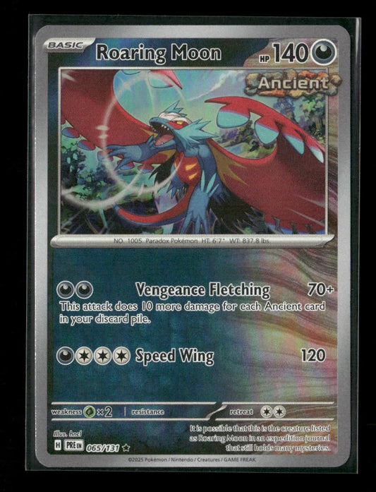 Roaring Moon (Poke Ball Pattern) Rare SV: Prismatic Evolutions 065/131 NM - Kang's Collectibles