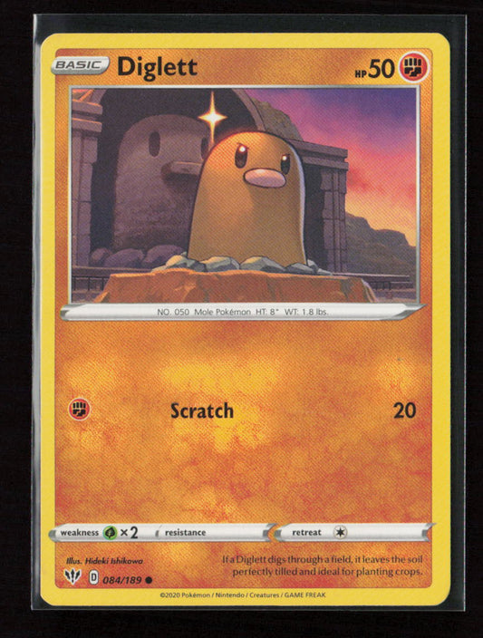 Diglett Common SWSH03: Darkness Ablaze 084/189 LP