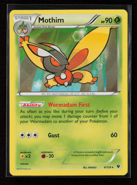 Mothim Rare XY - Fates Collide 4/124 LP