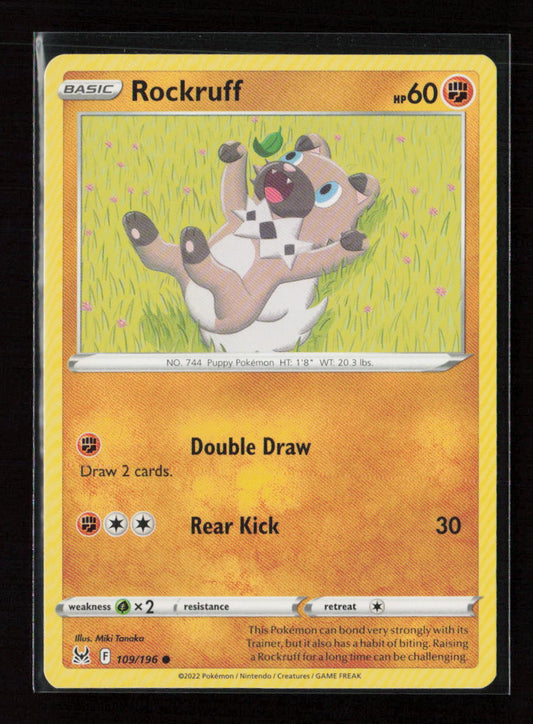 Rockruff Common SWSH11: Lost Origin 109/196 LP