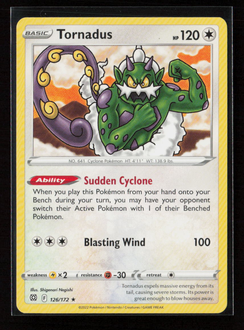 Tornadus Rare SWSH09: Brilliant Stars 126/172 LP