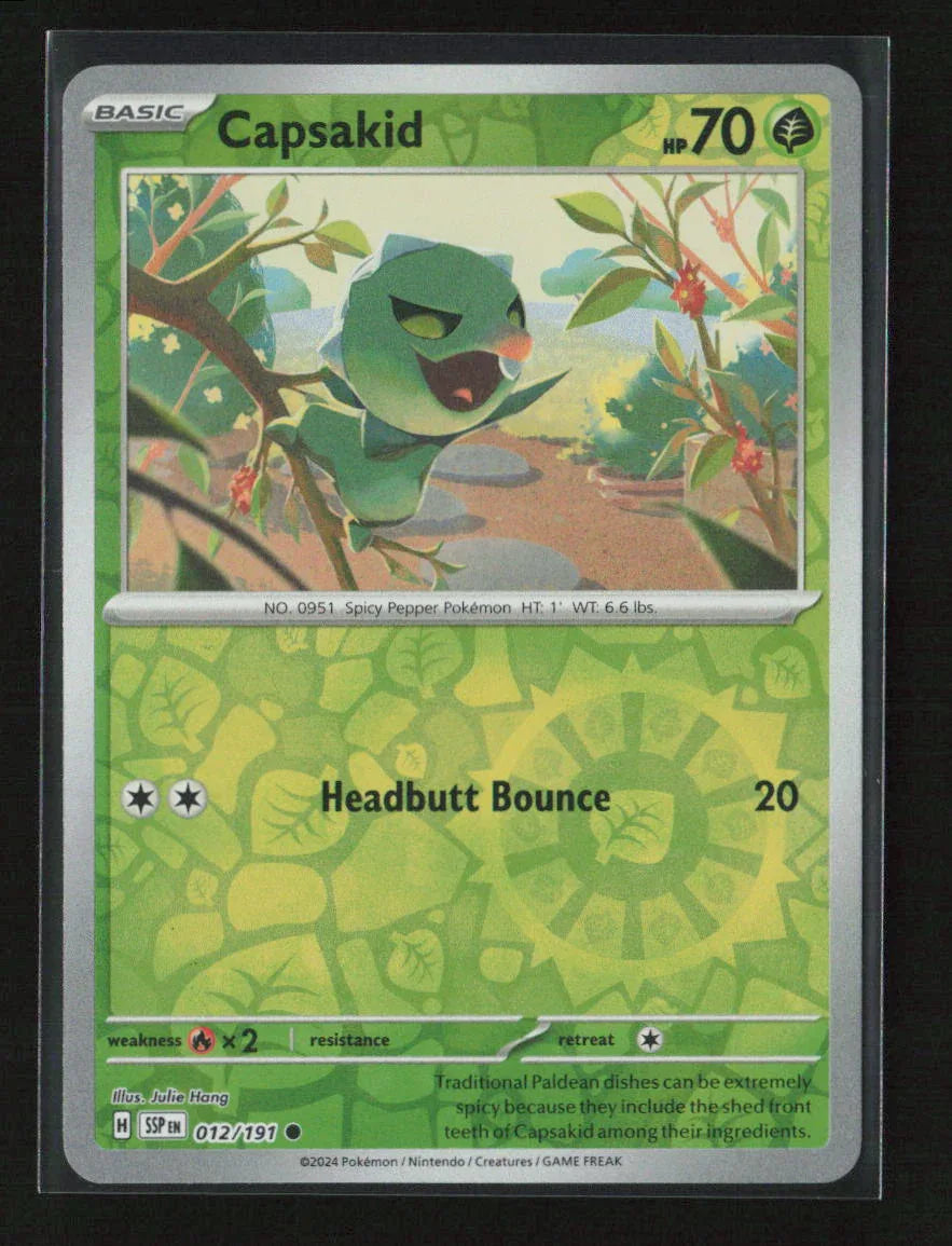 Capsakid Common SV08: Surging Sparks 012/191 NM - Kang's Collectibles