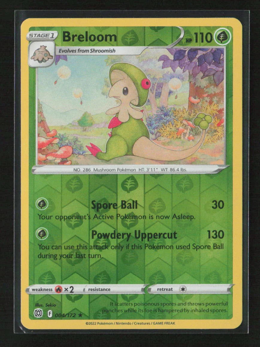 Breloom Rare SWSH09: Brilliant Stars 004/172 NM - Kang's Collectibles
