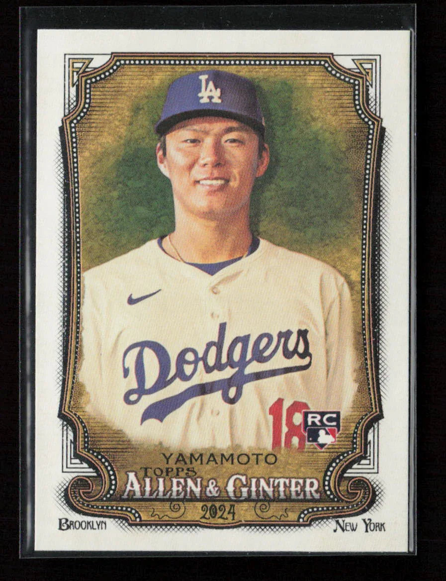 Yoshinobu Yamamoto 2024 Topps Allen & Ginter 201 NM - Kang's Collectibles