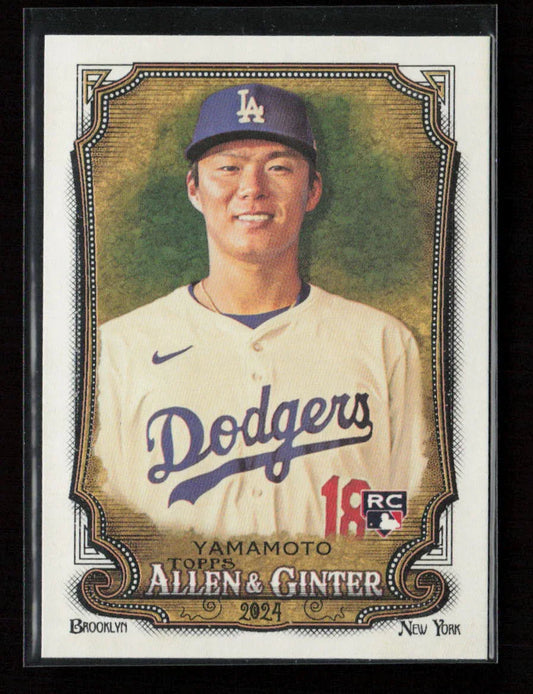 Yoshinobu Yamamoto 2024 Topps Allen & Ginter 201 NM - Kang's Collectibles
