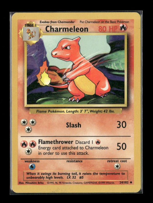 Charmeleon Uncommon Base Set 024/102 LP - Kang's Collectibles
