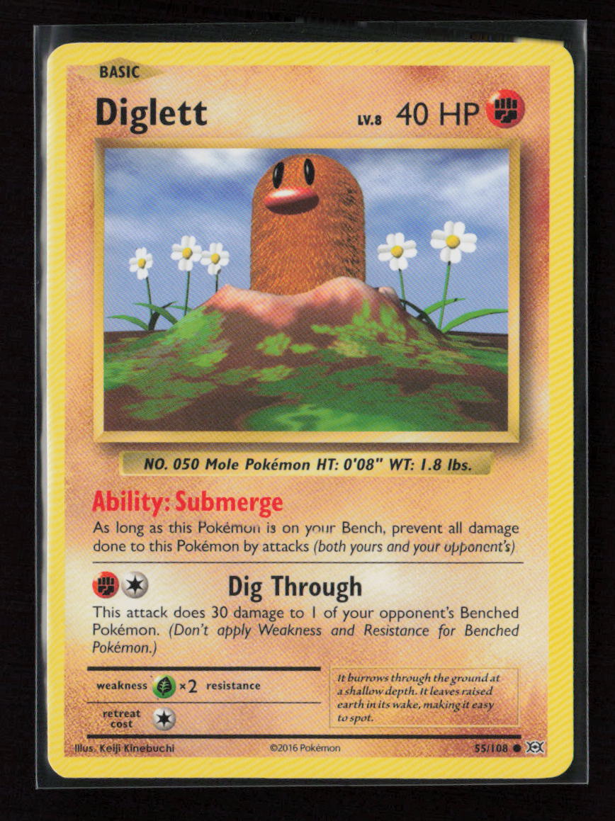 Diglett Common XY - Evolutions 55/108 LP