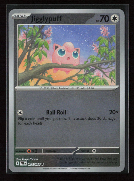 Jigglypuff Common ME02: Phantasmal Flames 076/094 NM