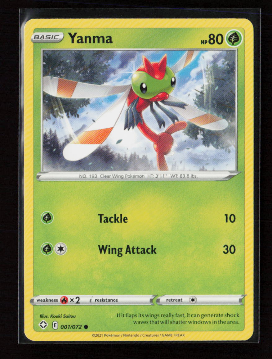 Yanma Common Shining Fates 001/072 LP