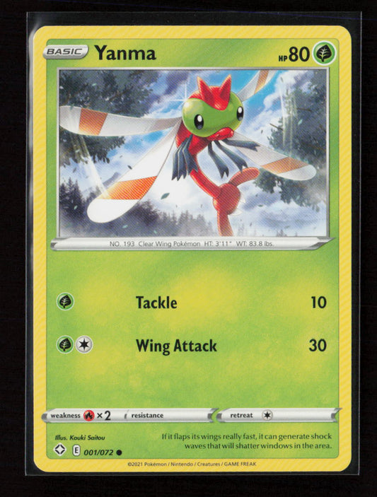 Yanma Common Shining Fates 001/072 LP