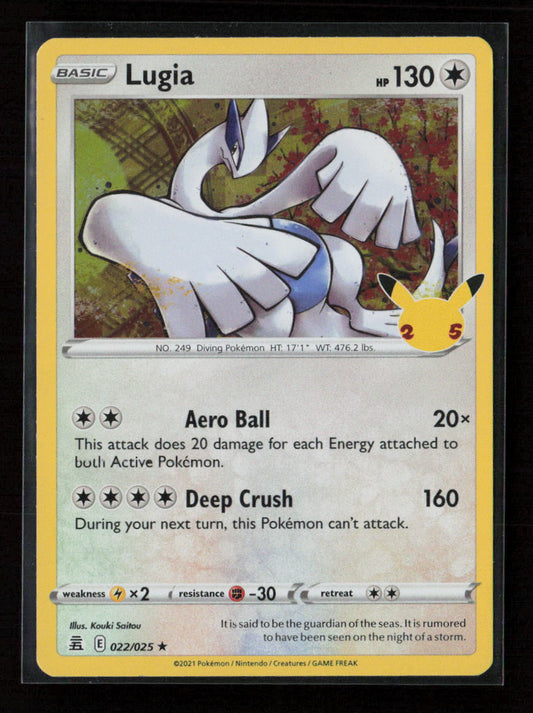 Lugia Holo Rare Celebrations 022/025 NM