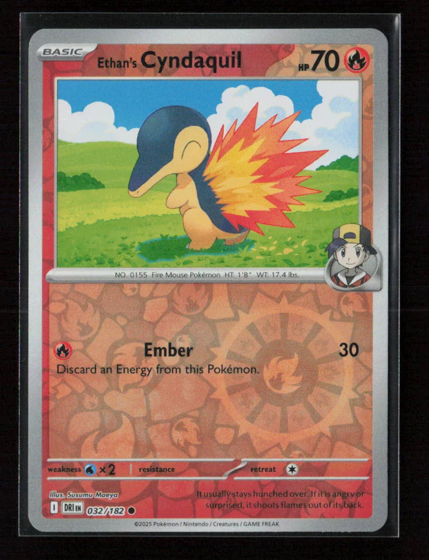Ethan's Cyndaquil Common SV10: Destined Rivals 032/182 NM - Kang's Collectibles