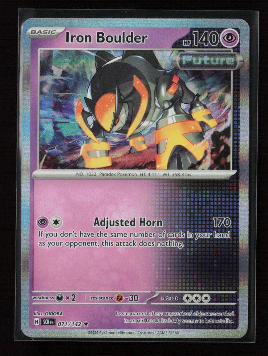 Iron Boulder Rare SV07: Stellar Crown 071/142 NM - Kang's Collectibles