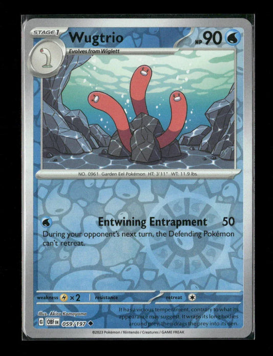 Wugtrio Uncommon SV03: Obsidian Flames 059/197 LP - Kang's Collectibles