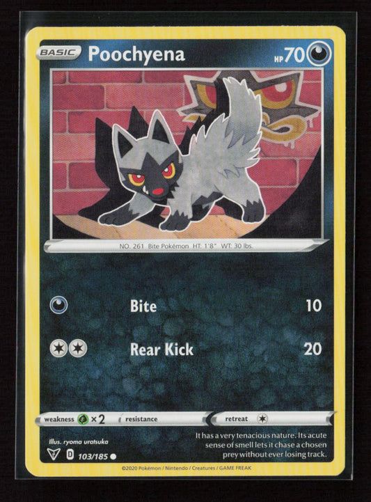 Poochyena Common SWSH04: Vivid Voltage 103/185 LP