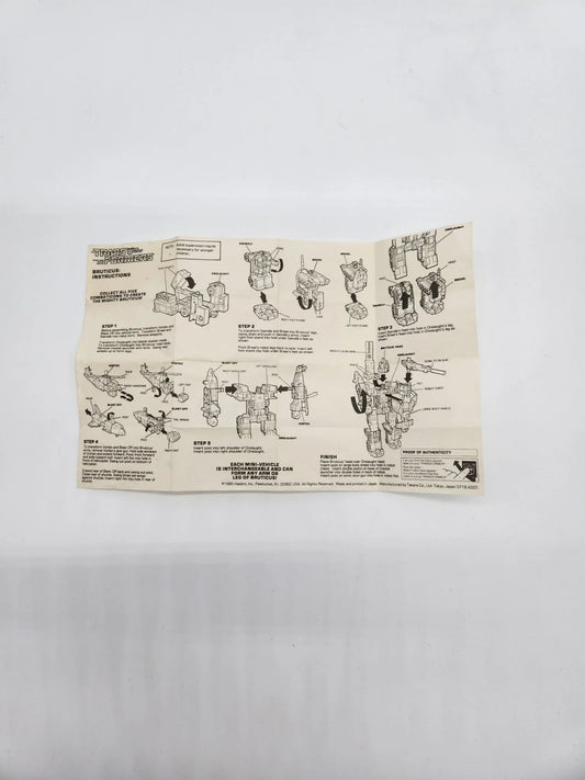 G1 Bruticus Instructions - Kang's Collectibles