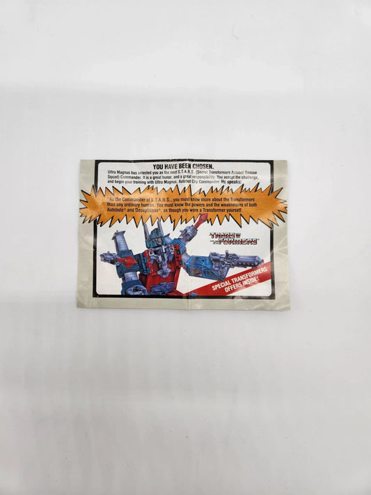 G1 S.T.A.R.S. Ultra Magnus Offer - Kang's Collectibles