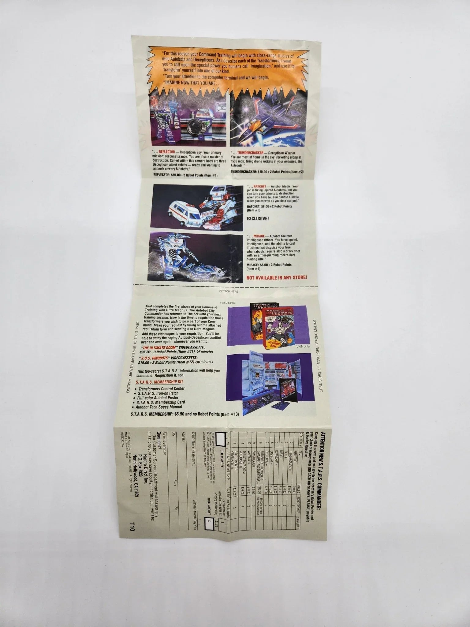 G1 S.T.A.R.S. Ultra Magnus Offer - Kang's Collectibles