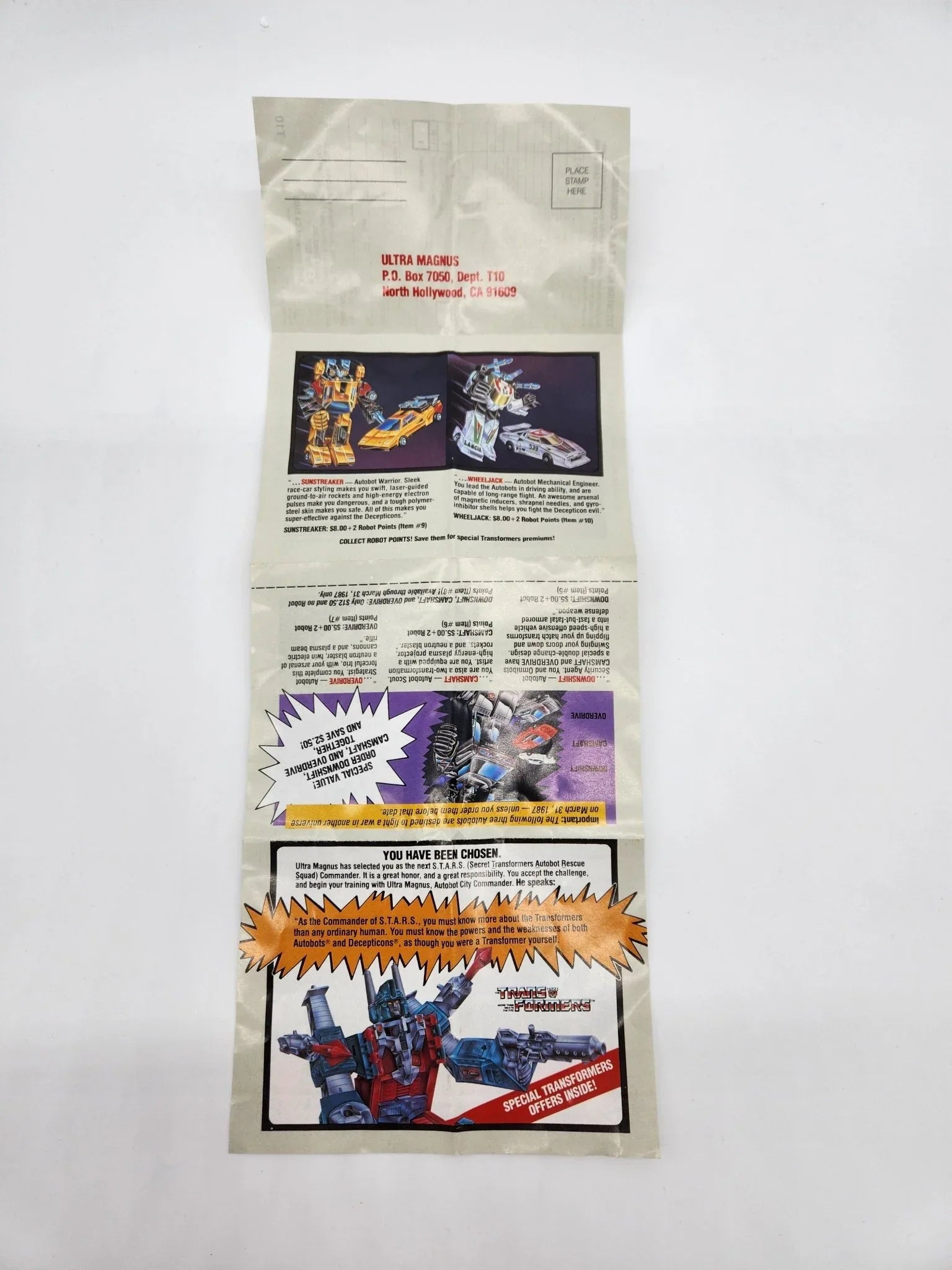 G1 S.T.A.R.S. Ultra Magnus Offer - Kang's Collectibles