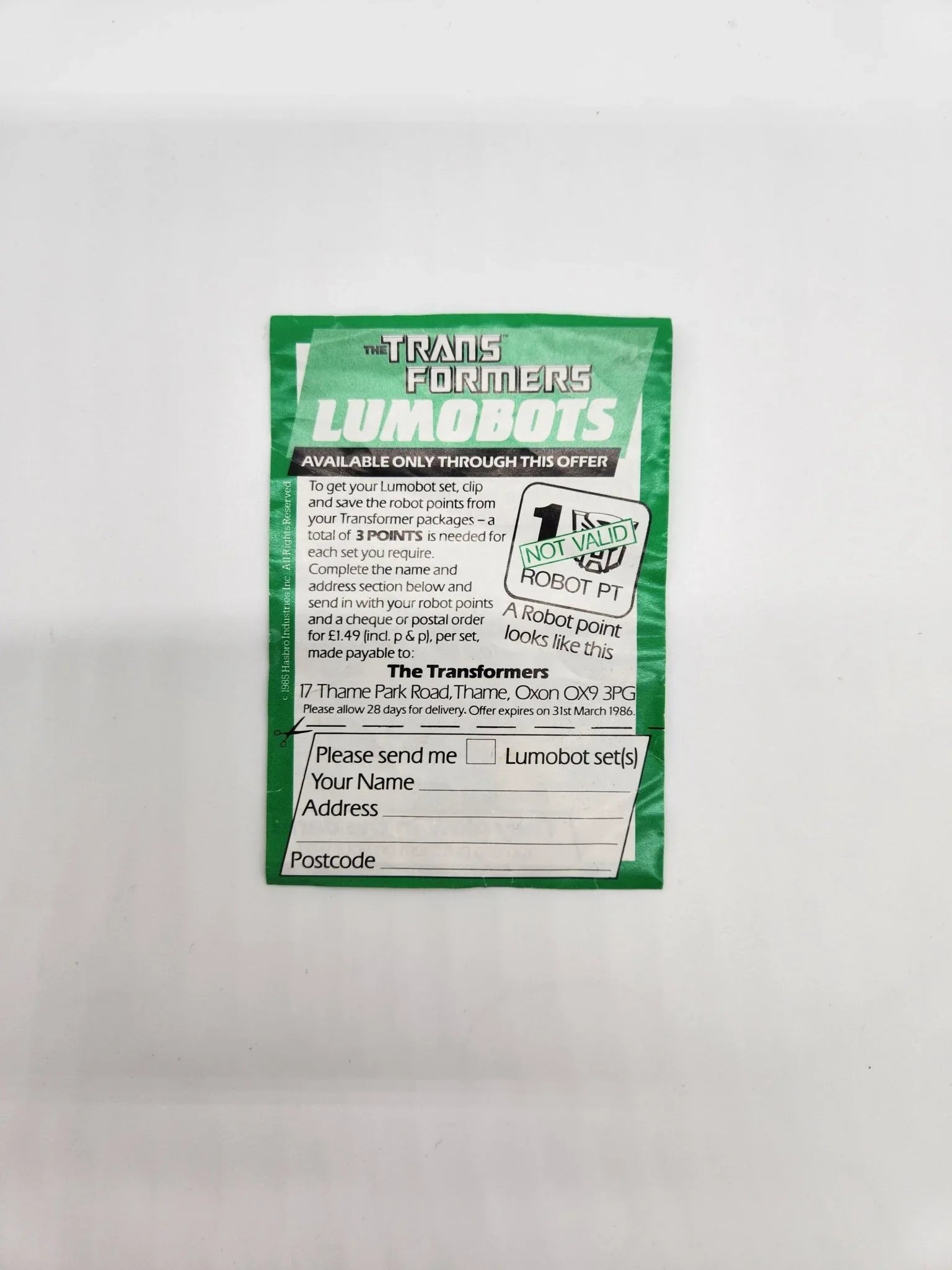 G1 Lumobots Offer - Kang's Collectibles