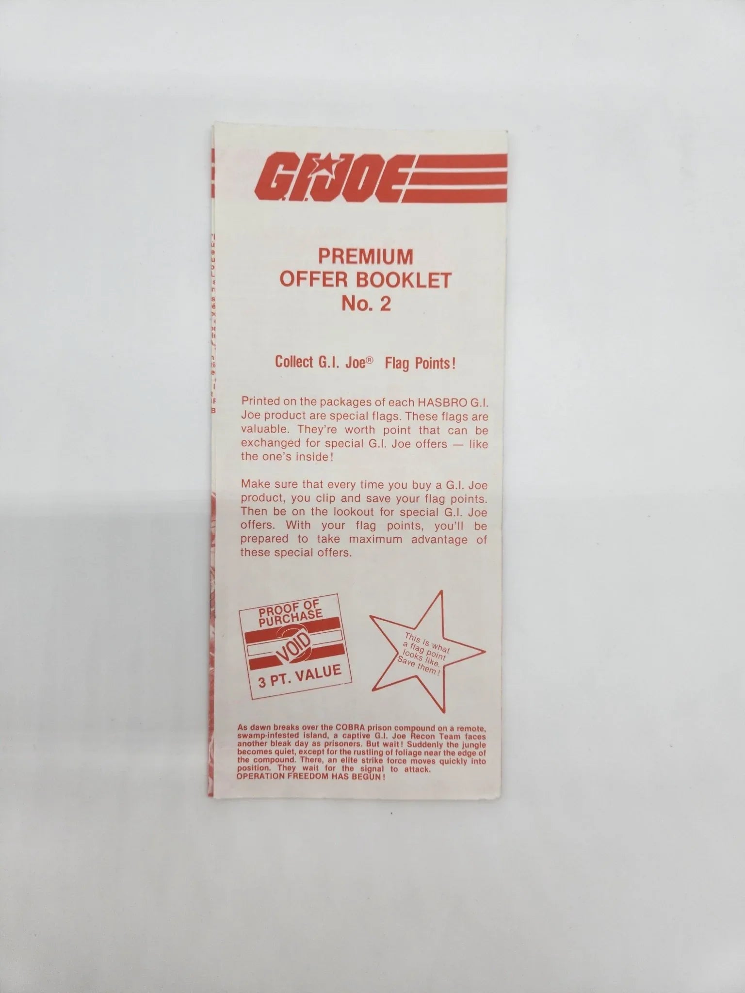 G.I. Joe Premium Offer Booklet #2 - Kang's Collectibles