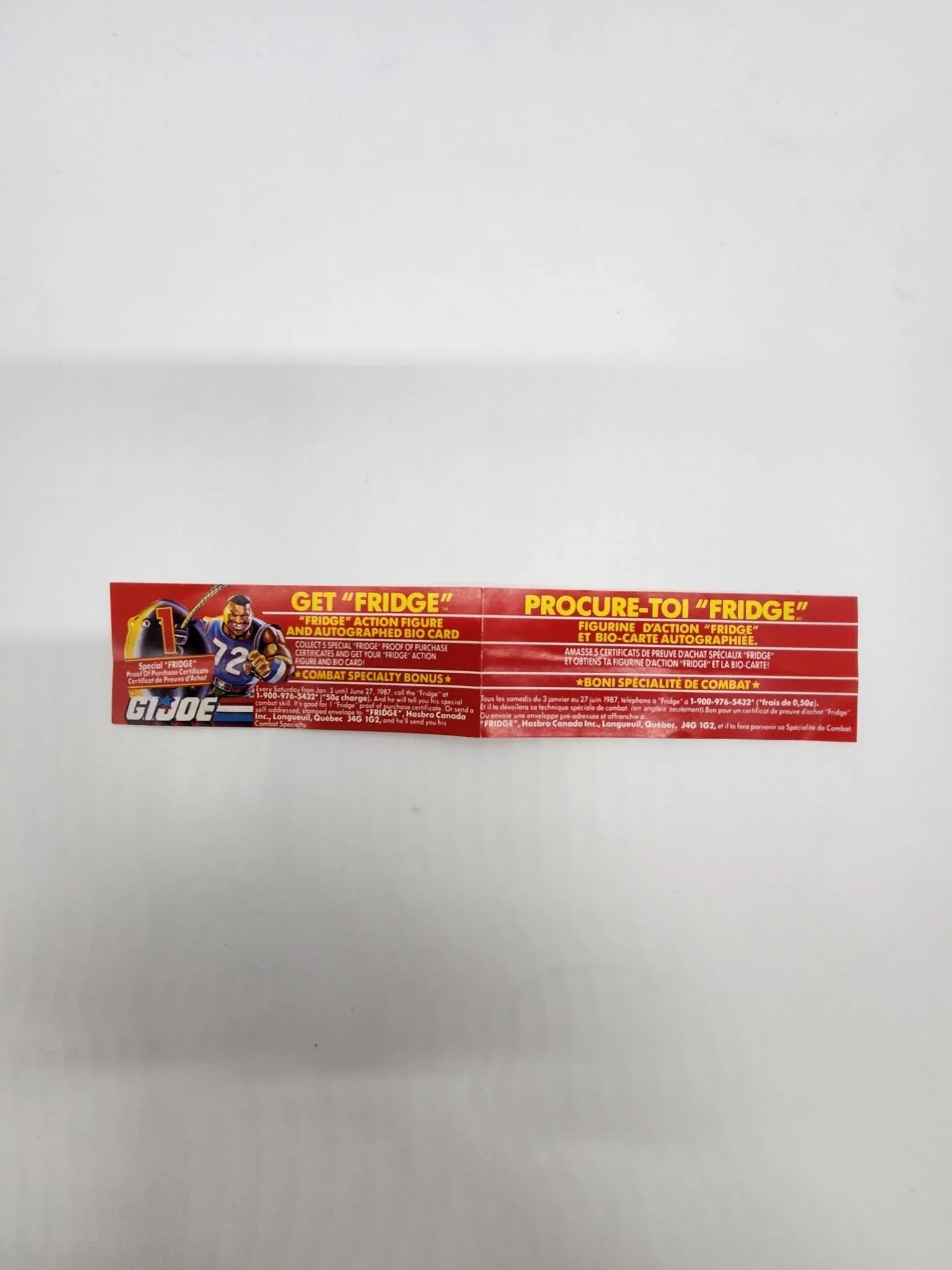 'Fridge' Mail Away Form - Kang's Collectibles