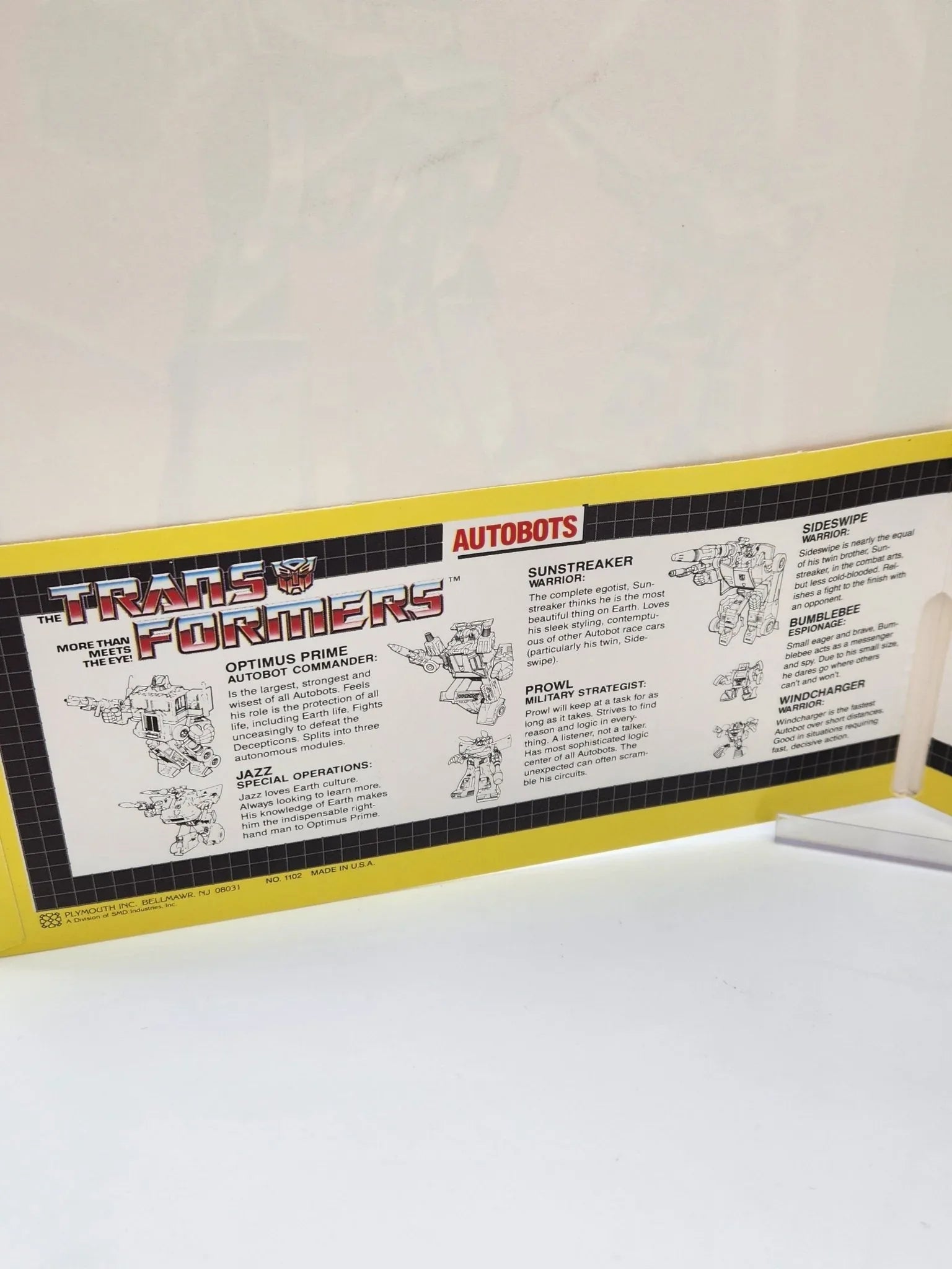 1984 Mead Transformer Portfolio - Megatron/Prowl - Kang's Collectibles