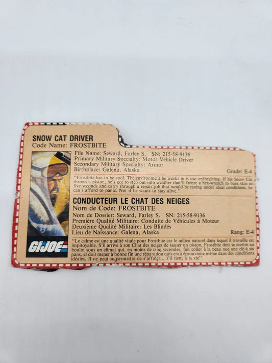 Frostbite File Card - Kang's Collectibles
