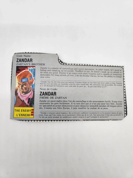 Zandar File Card - Kang's Collectibles