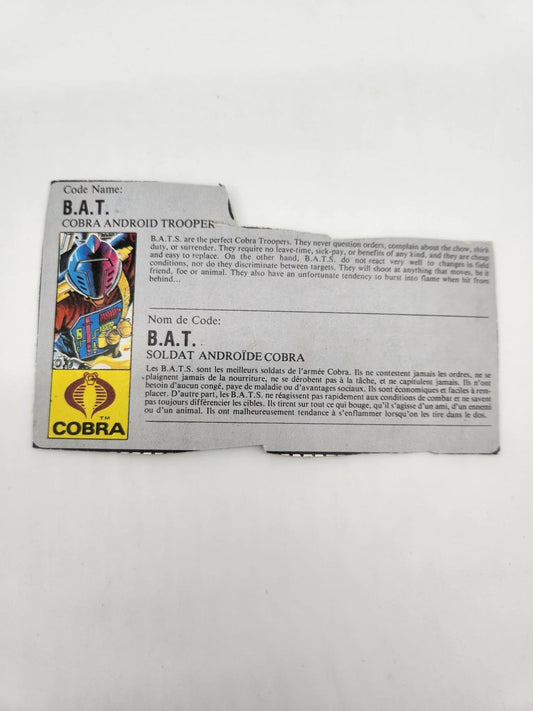 B.A.T.S. File Card - Kang's Collectibles