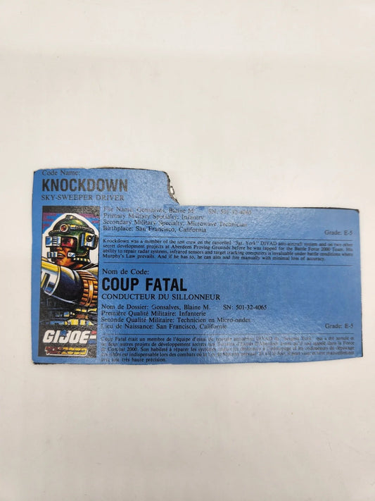 Knockdown File Card - Kang's Collectibles
