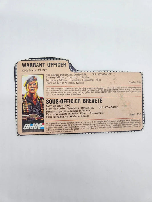 Flint File Card - Kang's Collectibles