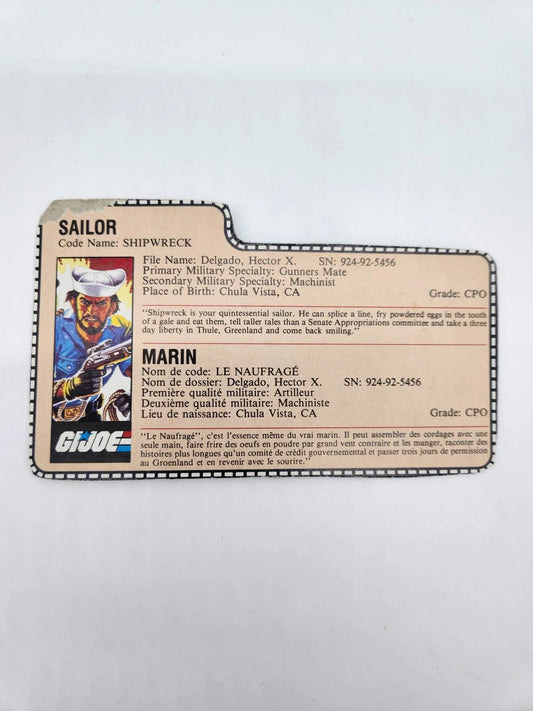 Shipwreck File Card - Kang's Collectibles