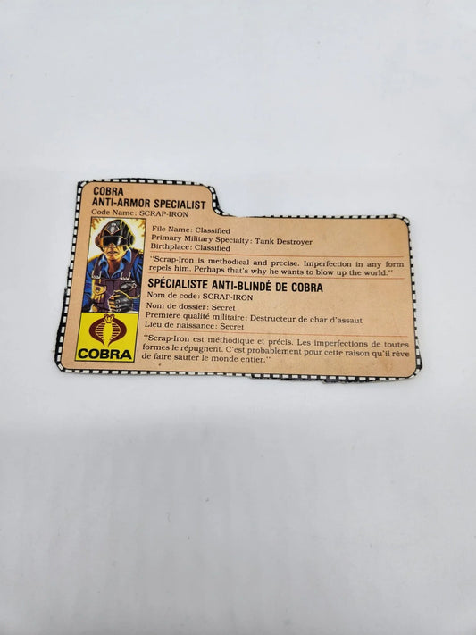Scrap Iron File Card - Kang's Collectibles